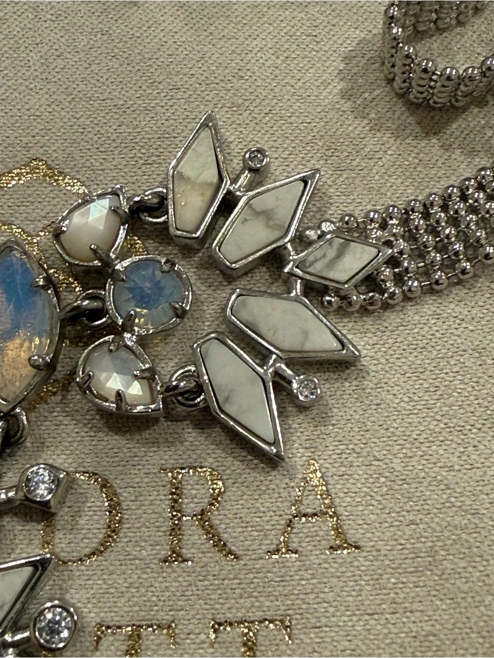 Kendra Scott Isabella Chocker Necklace Silver NWOT